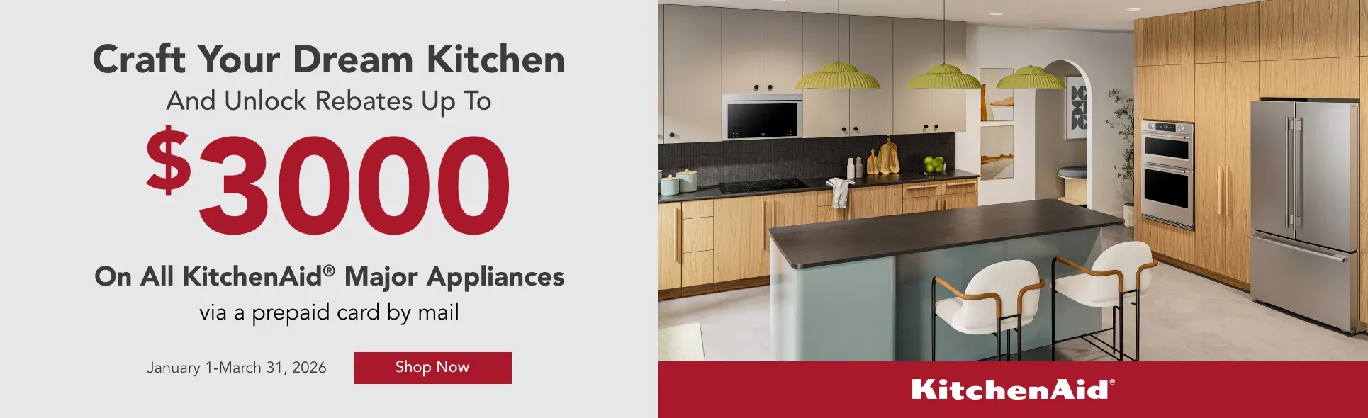 KitchenAid Craft Your Dream Kitchen Rebate Banner